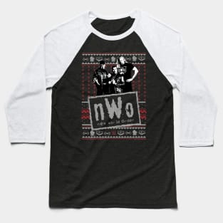 nWo Christmas Ugly Baseball T-Shirt